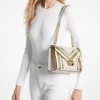 Whitney Medium Signature Logo and Metallic Shoulder Bag Whitney Medium Signature Logo and Metallic Shoulder Bag