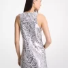 Zebra Sequined Tank Dress Zebra Sequined Tank Dress