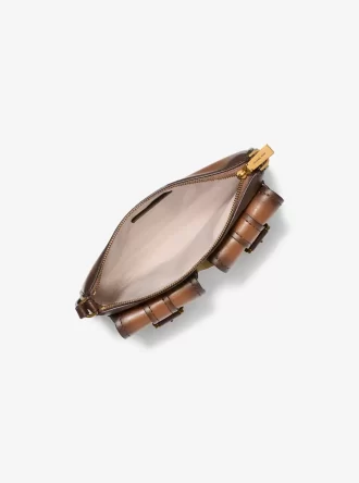 Zoe Small Burnished Leather Pochette Zoe Small Burnished Leather Pochette